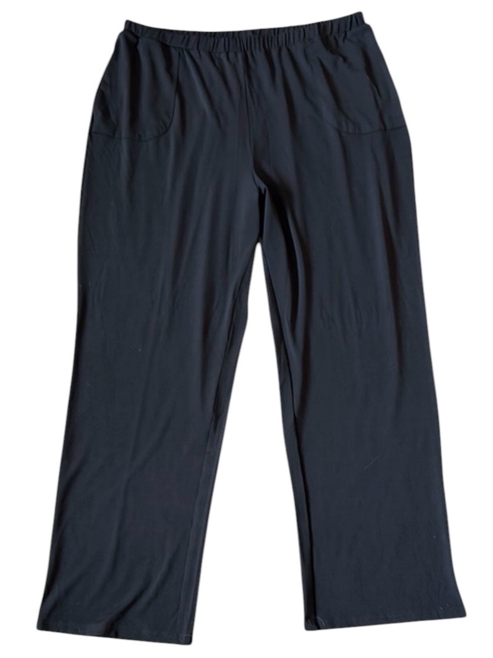 Magellan’s Travel Pants XL Black Pull On Stretch Packable Wide Leg Womens